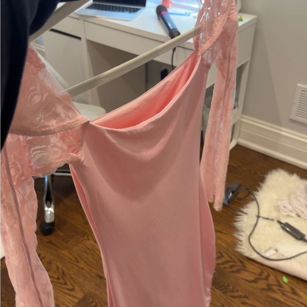 Lucy in the Sky Pink Lace Dress